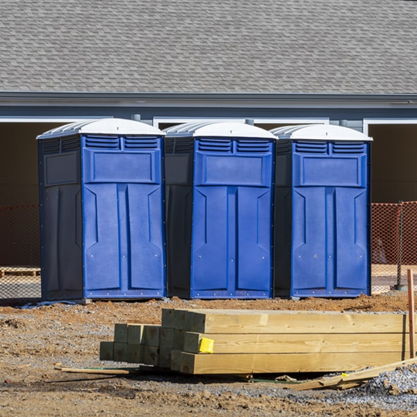 what is the expected delivery and pickup timeframe for the portable toilets in Noel